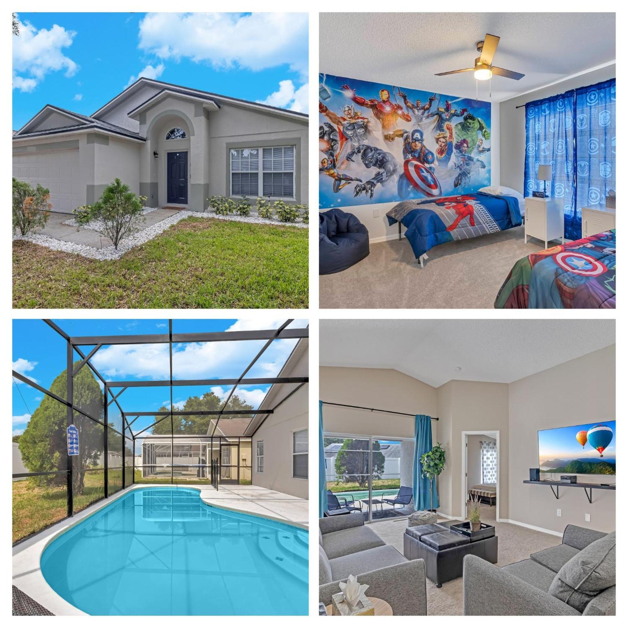 Disney Themed House Free Heated Pool Close Disney 5Br 9Bd 奥兰多 外观 照片